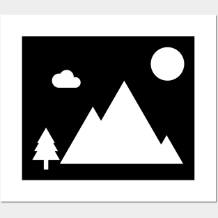 Minimalist Mountains Posters and Art